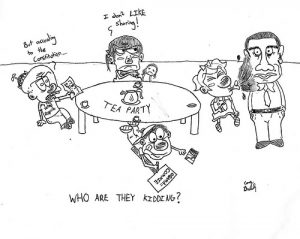 Comic Sans Borders: “Tea Party”