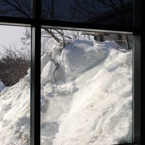 Students are ready for Spring at HHS despite the snow continuing to pile up. Photo by Jillian Sullivan.