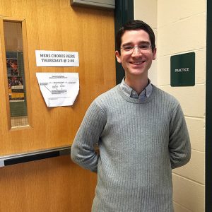 High School Chorus, Noteworthy, and Orchestra Director Isaac Brody is very pleased with how his groups did at the MICCA festival. Photo by Emma Nigrosh.