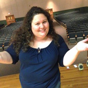 HMS drama teacher, Hallyann Gifford, has nothing but confidence in Sanford, her former student. Photo by Cassandra Clark.