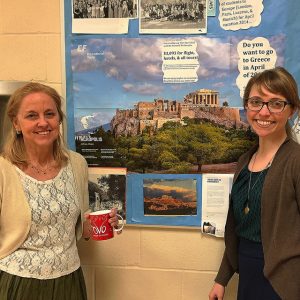 After months of planning, Ms. Martin and Ms. Forsythe are ready to take off to Greece. Photo by Victoria Esper.