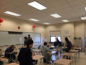 Students in Mandarin Class at Hopkinton High School. Photo by Meghan Clark.