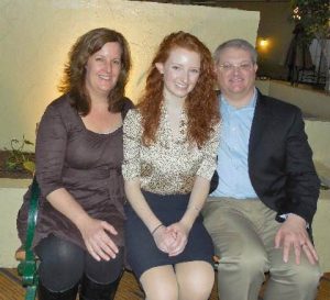 Maggie Reynolds and her parents at the DAR Massachusetts State conference on March 12 where Maggie won the DAR Massachusetts State Good Citizen award. Photo courtesy of Maggie Reynolds.